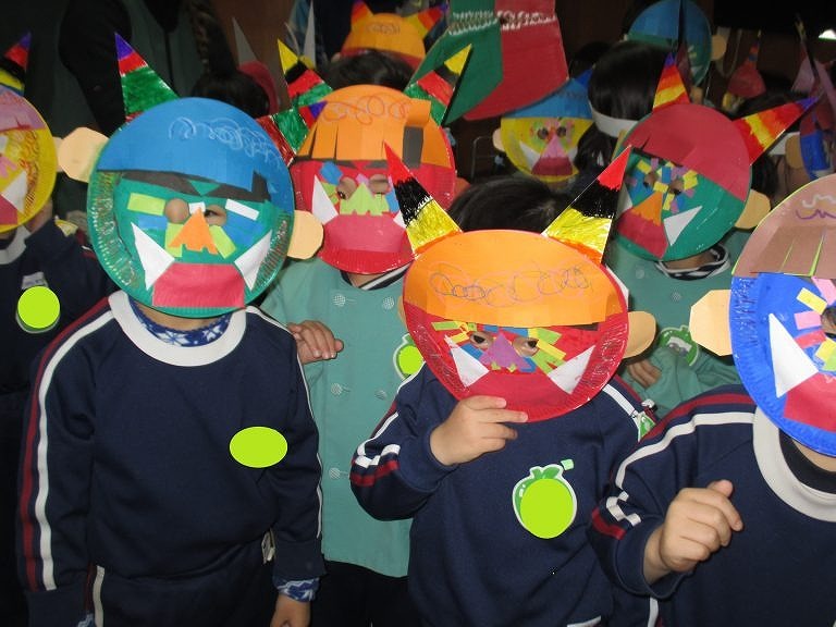 2月 節分豆まき・個人面談・観劇・おもちつき