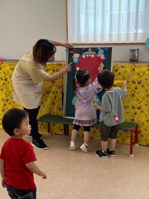 6月２日なかよしクラブ（未就園児教室）「歯磨きシュシュシュ♪」